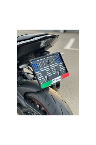 İtalya Motor Plaka Çerçevesi 1 Adet Esnek Plakalık Motor Plakalık