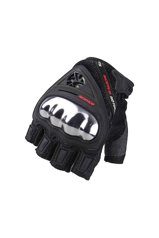 Scoyco Mc44D Korumalı Yarım Parmak Eldiven (Siyah)