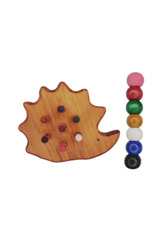 Boncuk Dizme Oyunu Ahşap Kirpi