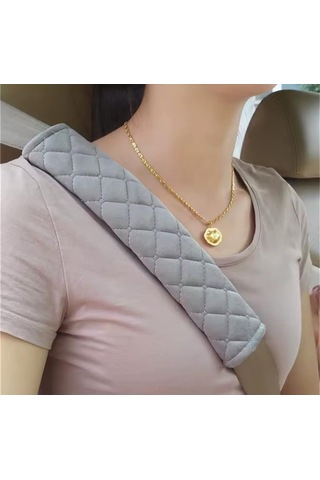 Lexroo Emniyet Kemeri Rahatlatıcı, Omuz Pedi, Baklava Desen Nakışlı, 2 Adet Çanta Askısı Rahatlatıcı