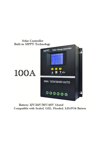 Elmpaly 60a 100a Yüksek Güçlü Güneş Enerjisi Şarj Kontrol Cihazı Çift Usb Port 12v 48v Pil Lcd Ekran