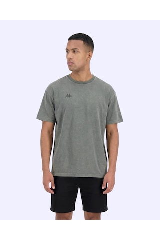 Kappa Jona Tshirt Erkek Antrasit Oversize Tişört