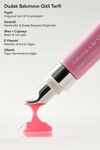 Aurelia Geneve Glossy Lip Oil Nemlendirici Etkili Renkli Lip Balm Marshmallow 12 ML