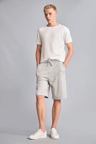 Defacto Baggy Fıt Beli Lastikli Bağlamalı Gri Melanj Şort G4184ax26smgr369 Gri-gr369