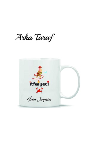 İtfaiye Kişiye Özel Tasarım Kupa Bardak Beyaz