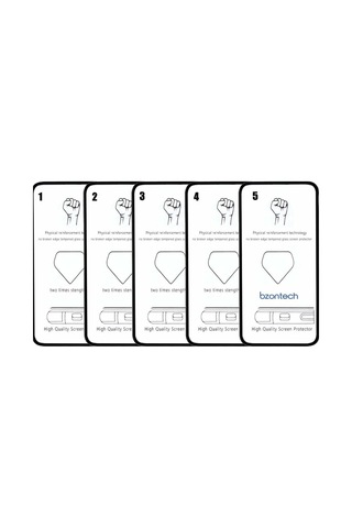 Pp Apple Uyumlu iPhone 11 İle Ekran Koruyucu Tam Kaplayan 5li Set