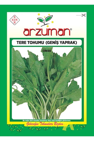 Arzuman Geniş Yaprak Tere Tohumu 25 G 7500 Adet