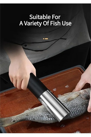 Kablosuz Taşınabilir Elektrikli Balık Ölçekleyici Usb Şarjlı Balık Ölçekleyici,c Yeşil