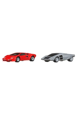 1:64 Hot Wheels Premium Car Culture 2'li Paket Lamborghini Countach Lp5000 Qv Ve Lancia Stratos Zero