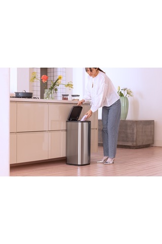 Brb-bra 238246-8710755238246-001-01-bo Matt Steel Fpp Dokunmatik Çöp Kutusu 30l Mat Çelik
