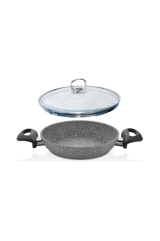Falez Granit Sahan 24 Cm Sahan Cam Kapaklı Granit