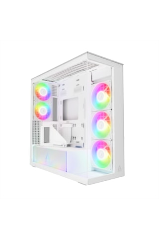 Arctıc Xtender Vert.gpu White Tinted Glass Acpcc00017a E-atx Rgb Mirror Tempered Glass 5 Fan Beyaz Gaming Kasa