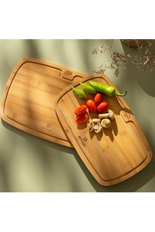 Emsan Daisy 2li Wood Kesme Tahtası Ahşap