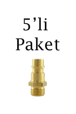 Brio Hava Hortum Erkek Uç 1/4 5'li Paket