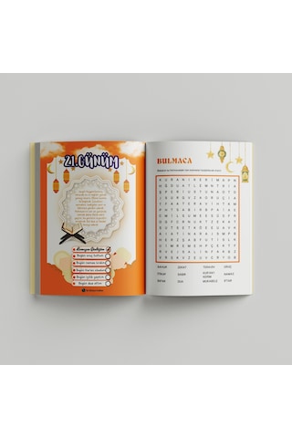 Çocuklar İçin Ramazan Ajandası Pembe Kapak Pembe