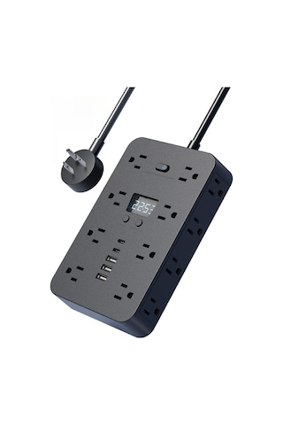 Gajeena Amerikan Standart 16 Fişli 3m Uzatma Kablolu Pd Hızlı Şarj Usb+type-c Çift Taraflı Güç Tabanı