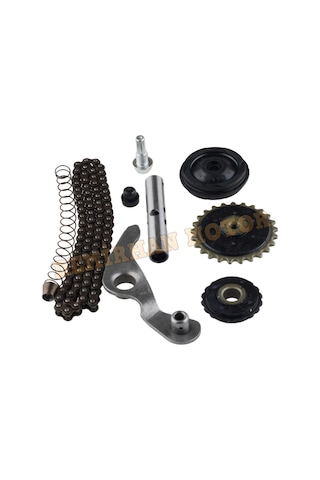 Cub 100Cc-110Cc-125Cc Eksantrik Zincir Ve Gergi Seti Komple Cub 100Cc-110Cc-125Cc Eksantrik Zincir Ve Gergi Seti Komple