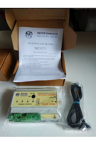 Nefer Nf3373 - 3 Röle - Gsm - Uzaktan Pompa Vana Kapı Kontrol