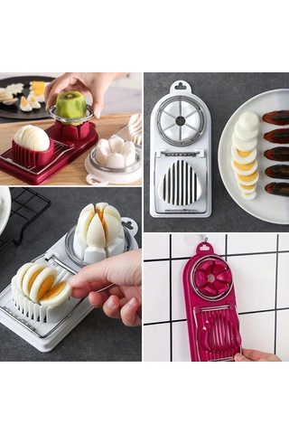 Buffer Çok Fonksiyonlu Eşit Yumurta ,meyve Dilimleyici Kesici Aparat Çok Renkli