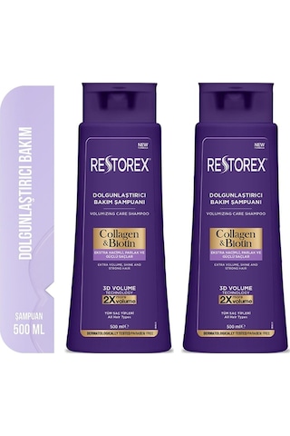 Restorex Collagen&Biotin Dolgunlaştırıcı Şampuan 2 x 500 ML