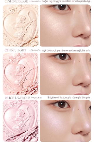 Dasique İnci Taneleriyle Yoğun Işıltı Sunan Özel Tasarımlı Aydınlatıcı Luxe Glow Highlighter 01 Shine Beige