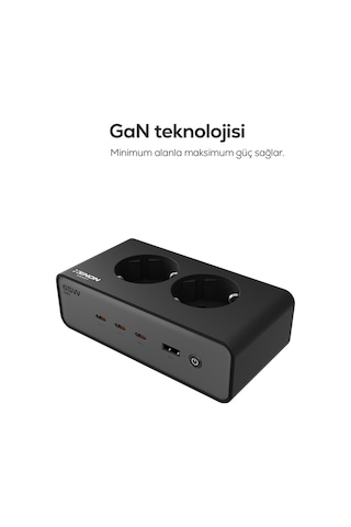 Masaüstü Priz Hızlı Şarj İstasyonu 6 İn 1 2x 4000w Ac, 65w 3xusb-c, 1 Usb-a, 100w Kablo X6423