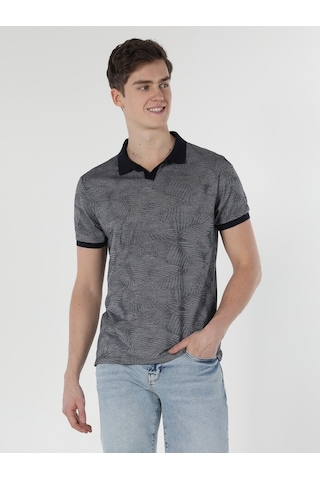 Colin's Regular Fit Polo Yaka Lacivert Erkek Kısa Kol Tişört CL1058214_Q1.V1_NAV Lacivert