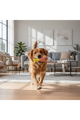 Runaway Sesli Tavuk Butu Köpek Oyuncağı Vinil Eğlence