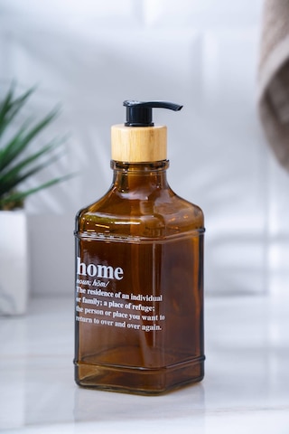 Acar Louvre Cam Sıvı Sabunluk - 500 Ml Kahverengi