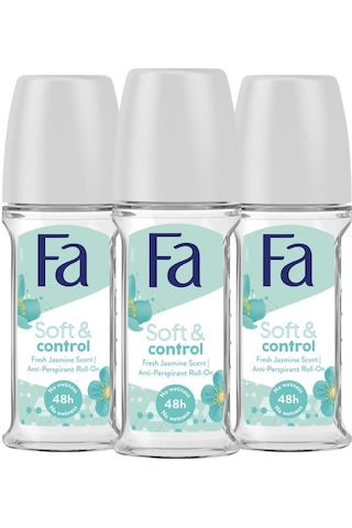 Fa Soft&Control Roll-On Deodorant 50 ML x 3