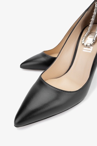 Valmenti Yuki Kadın Siyah Hakiki Deri Topuklu Ayakkabı 613 27350 Bn Ayk Y24 Siyah