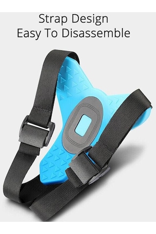 Ayarlanabilir Telefon Ve Aksiyon Kamera Uyumlu Motorsiklet Ve Bisiklet Kask Çene Kamera Tutma Aparat Siyah