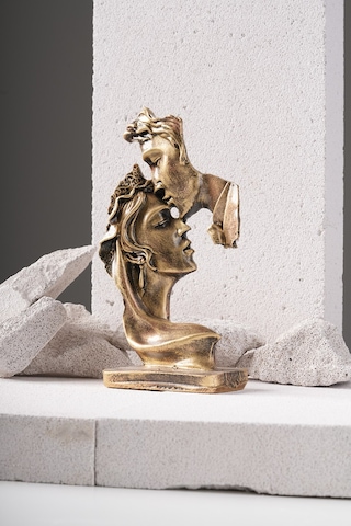 Sevgililer Günü Yüzyüze Çift Heykel Biblo