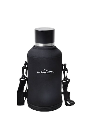 Campout Çift Katmanlı Termos 2000ml Siyah