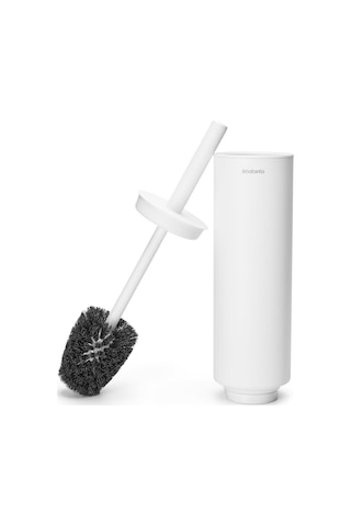 Brabantia - Mindset Tuvalet Fırçası Ve Tutucu - Kıl Fırça - Koruyucu Çelik Sap - Korozyona Dayanıklı - Banyo Ak Genel