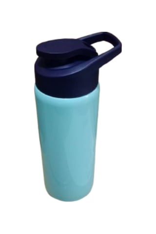 600 Ml Paslanmaz Çelik Spor Kapak Su Matarası Okul Outdoor Bpa İçermez - Turkuaz Turkuaz