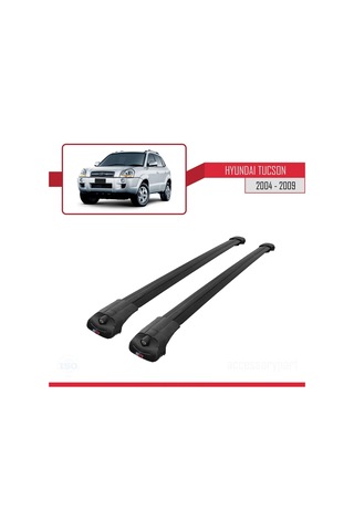 Hyundai Tucson Jm 2004-2009 Arası İle Uyumlu Ace-1 Ara Atkı Tavan Barı Siyah