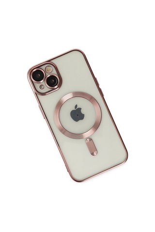 Apple Uyumlu iPhone 14 Kılıf Kross Magneticsafe Kapak - Rose