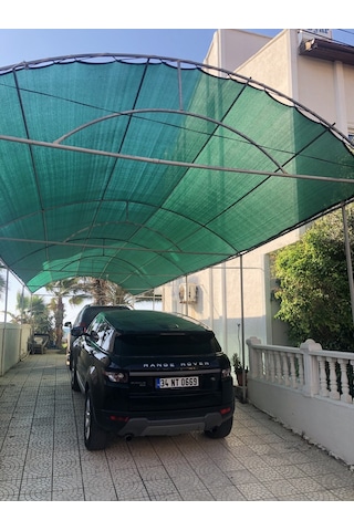 Nzl File Ambalaj Araba Gölgelik File - Otopark Gölgelik - Yeşil File 95'lik Şeritli Halkalı - Otopark Gölgeliği