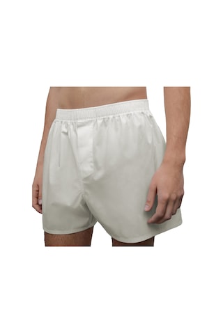 Yohannes Club Erkek Pamuklu Poplin Boxer, Tekli Paket, Kırık Beyaz, % 100 Pamuklu Poplin Kumaş Beyaz
