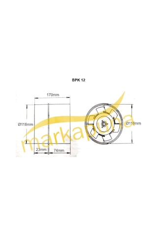 Bvn Bpk 12 Mini 12Cm Plastik Kanal Fanı