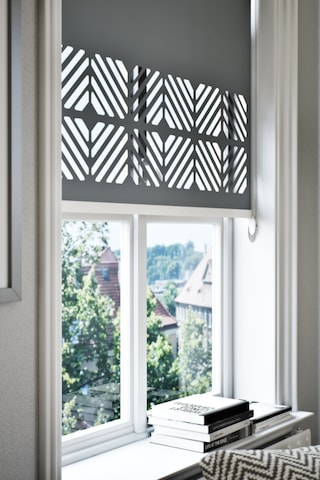 Neya Lazer Kesim Mat Stor Perde, Lazer Kesimli Klasik Serisi, C-201004 Antrasit Renk