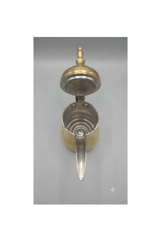 Arabic Mırra Coffee Pot- Mırra Cezvesi - Delle - - Yükseklik H : 22 Cm