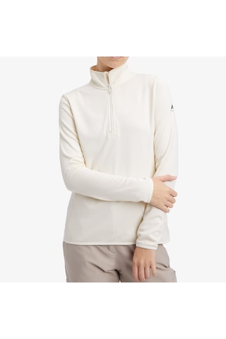 Mckinley Andrea Half Zip Uzun Kollu Kadın Krem Üst 424810 Krem