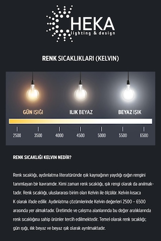Heka Led Ampul 6w 2500k E27 Gün Işığı Erd-33