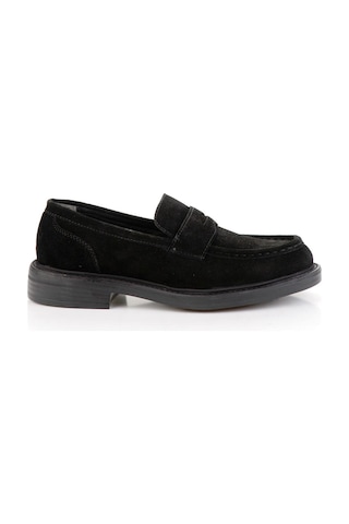 Siyah Hakiki Deri Erkek Loafer Ayakkabı E01905003602 Siyah