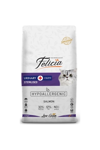 Felicia Sterilised Düşük Tahıllı Somonlu Kısırlaştırılmış Yetişkin Kedi Maması 12 KG Felicia Sterilised Düşük Tahıllı Somonlu Kısırlaştırılmış Yetişkin Kedi Maması 12 KG
