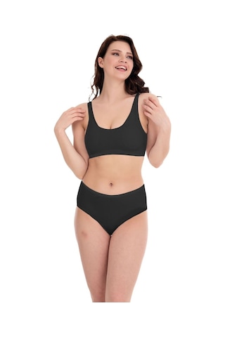 Giysem Underwear Pedli 4'lü, Beyaz, Ten, Gri Ve Siyah Kalın Askı Pamuklu Kadın Yarım Atlet Çok Renkli