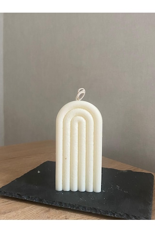 Gökkuşağı Model %100 Soya Mum Doğal Mum Vegan