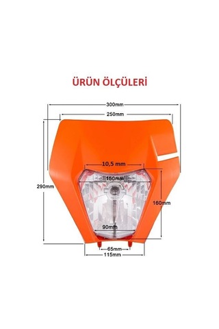 19098821 Ktm Ön Far Komple Yeni Model Beyaz